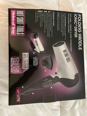 Hot Tools Helen of Troy Folding Handle Ionic Dryer in Black